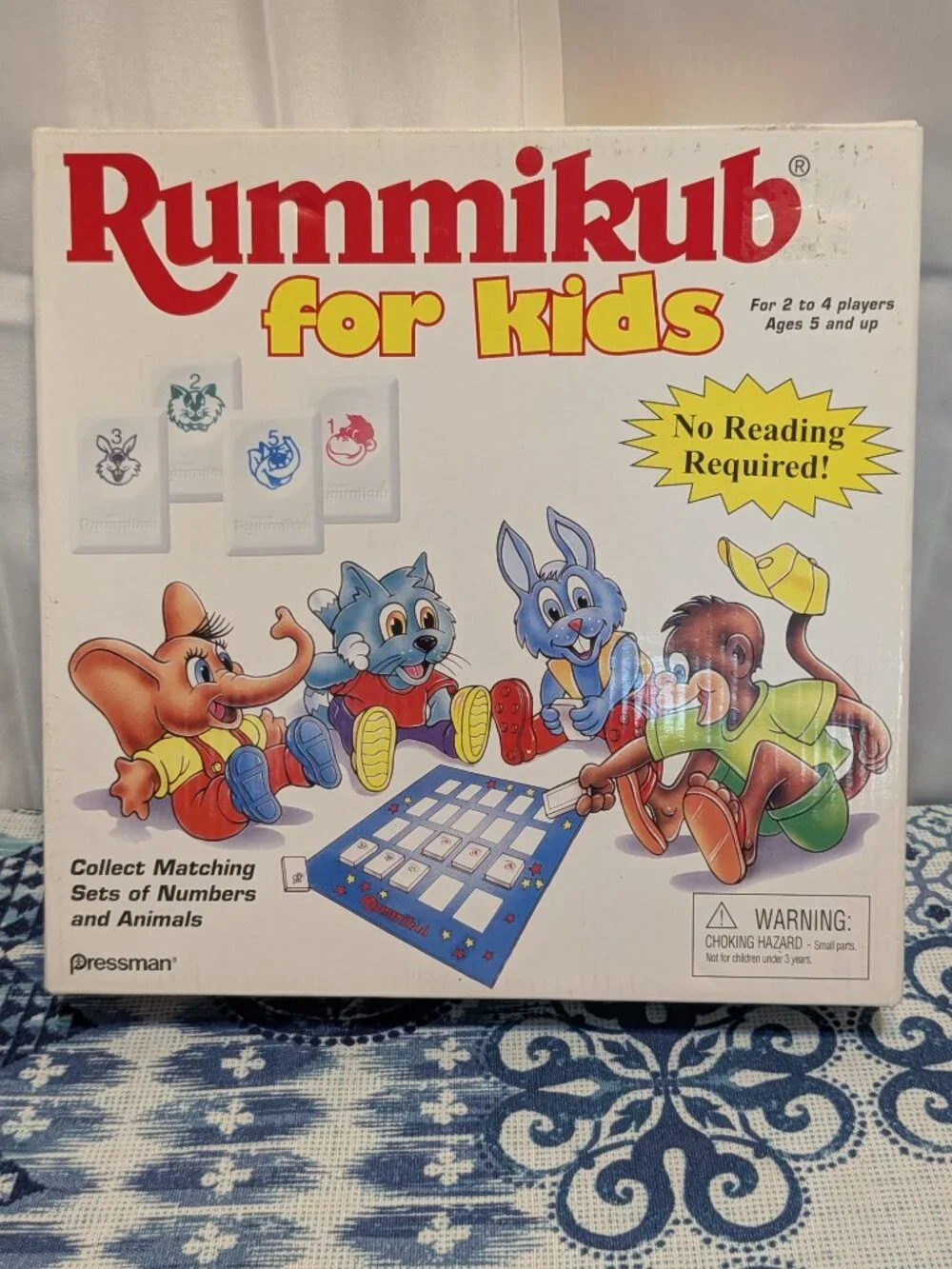 Rummikub for Kids Board Game Pressman 2005 COMPLETE Family Learning Game Version